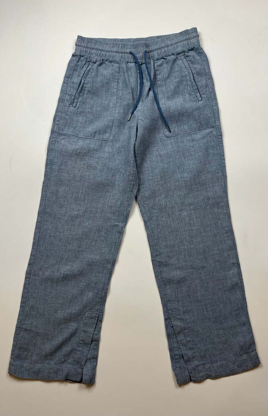 Athleta Retreat 100% Linen Wide-Leg Pull-On Pants Size 4
